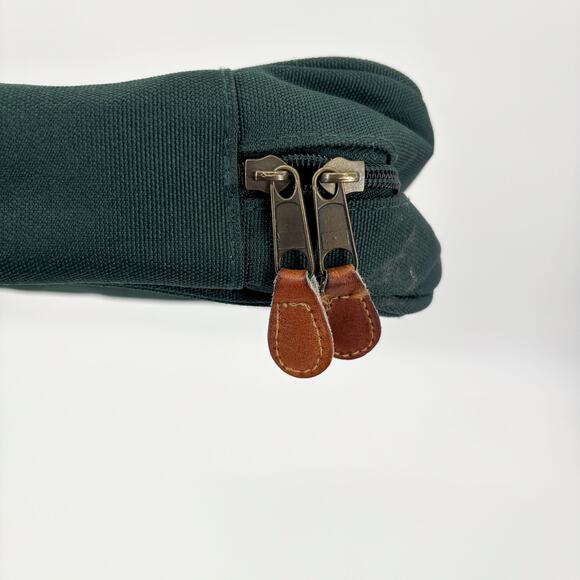 G.H. Bass & Co. Travel Case – Vintage 1970s Green Toiletry Bag, 11"x7"x3" - Picture 3 of 7